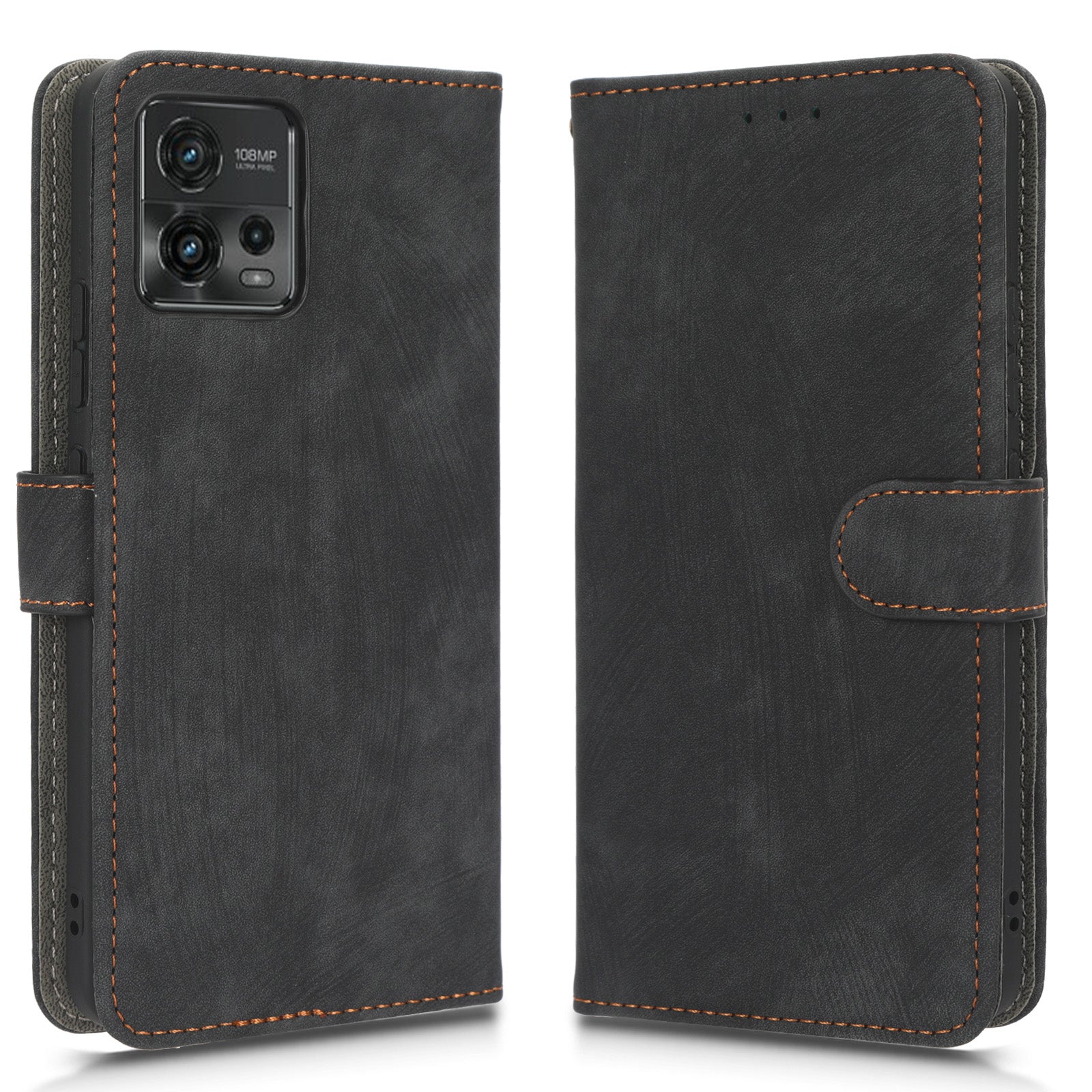 For Motorola Moto G72 4G RFID Blocking Shock-absorbing PU Leather Phone Case Protective Magnetic Mobile Phone Cover with Wallet Stand For Motorola Moto G72 4G RFID Blocking Shock-absorbing PU Leather Phone Case Protective Magnetic Mobile Phone Cover with Wallet Stand